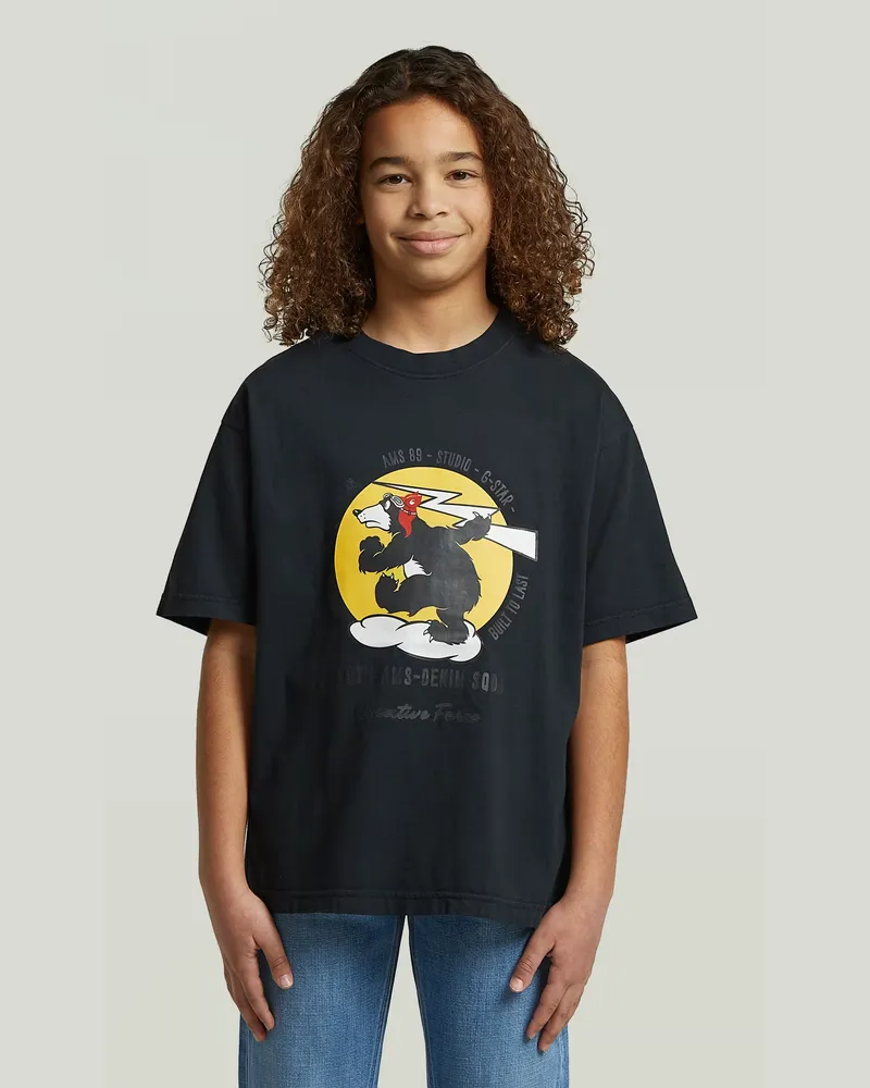 G-STAR RAW Boys Oversized T-Shirt - Dunkelblau - jungen Dunkelblau