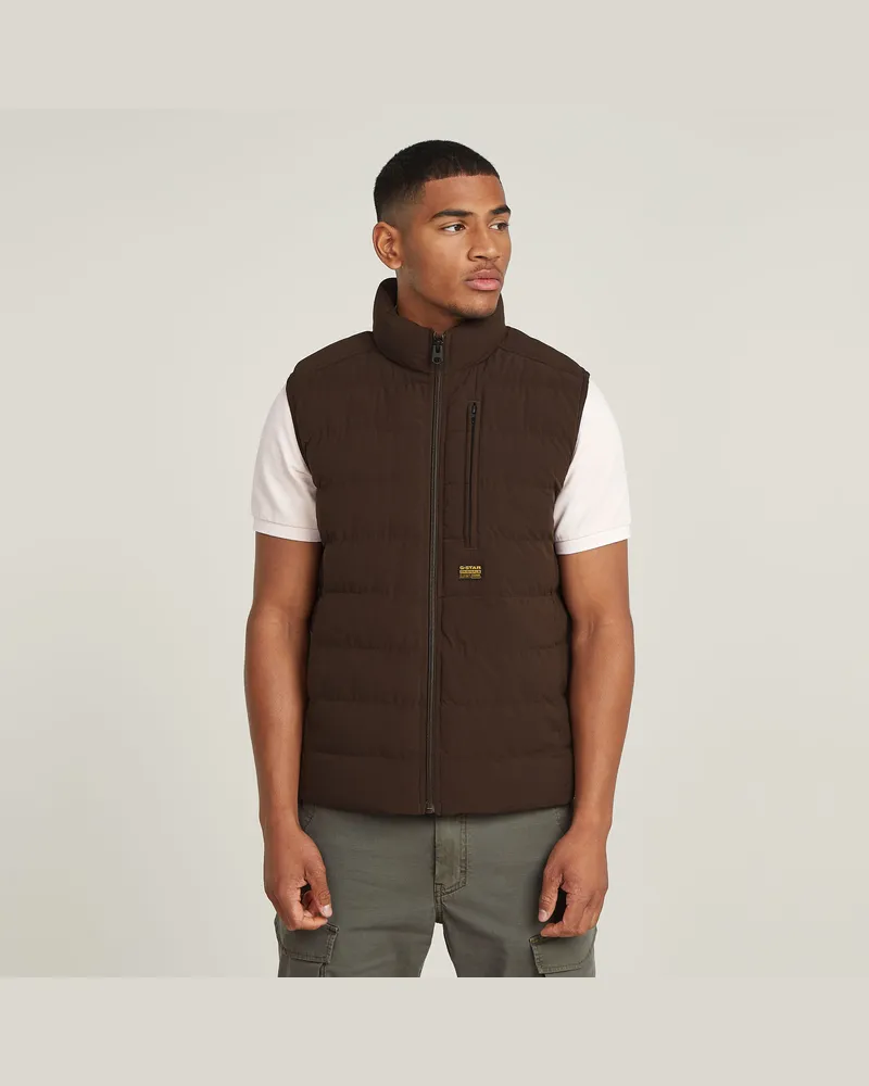 G-STAR RAW Foundation Liner Weste - Braun - Herren Braun