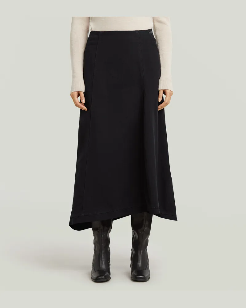 G-STAR RAW Flare Skirt - Schwarz - Damen Schwarz