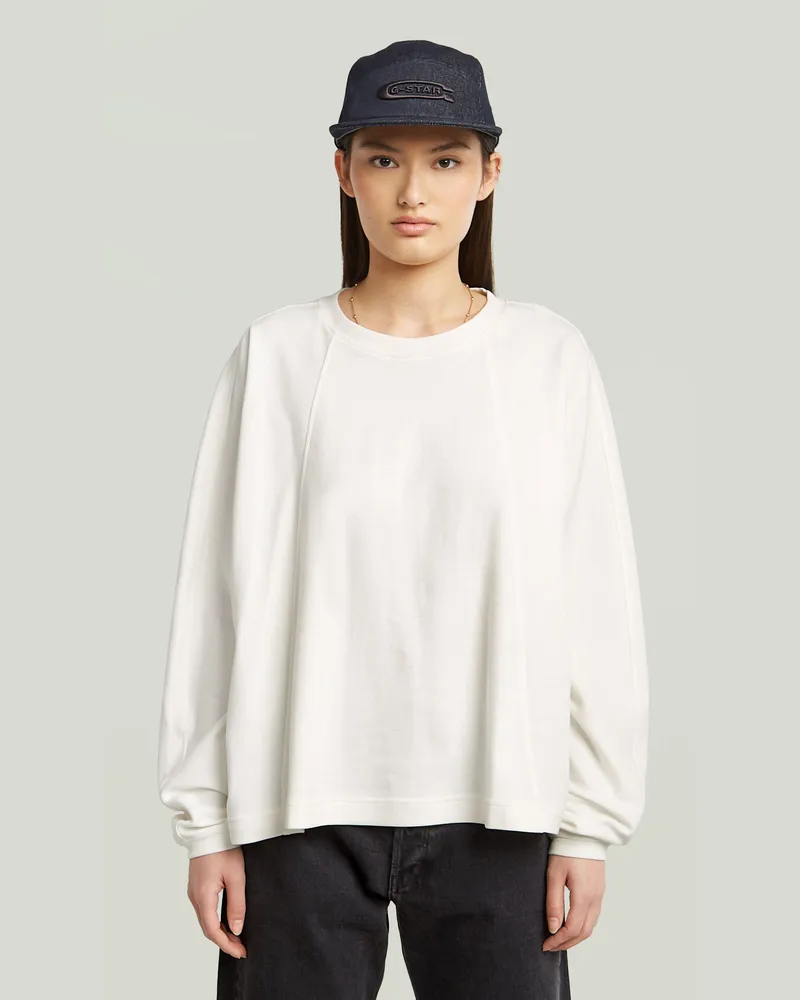 G-STAR RAW A Line Oversized T-Shirt - Weiß - Damen Weiß
