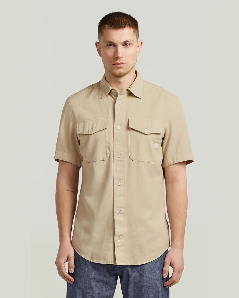 G-STAR RAW Marine Slim Hemd - Beige - Herren Beige