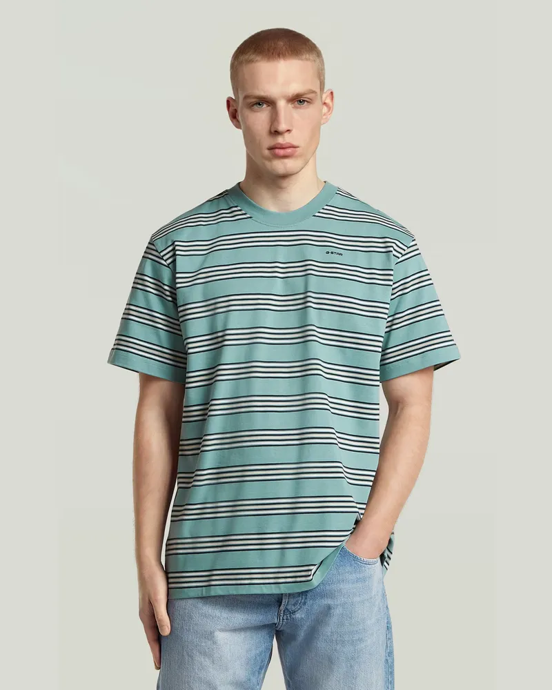 G-STAR RAW Striped Regular T-Shirt - Mehrfarbig - Herren Mehrfarbig