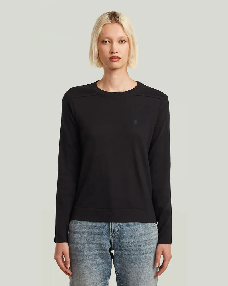 G-STAR RAW Core Knit Pullover - Schwarz - Damen Schwarz