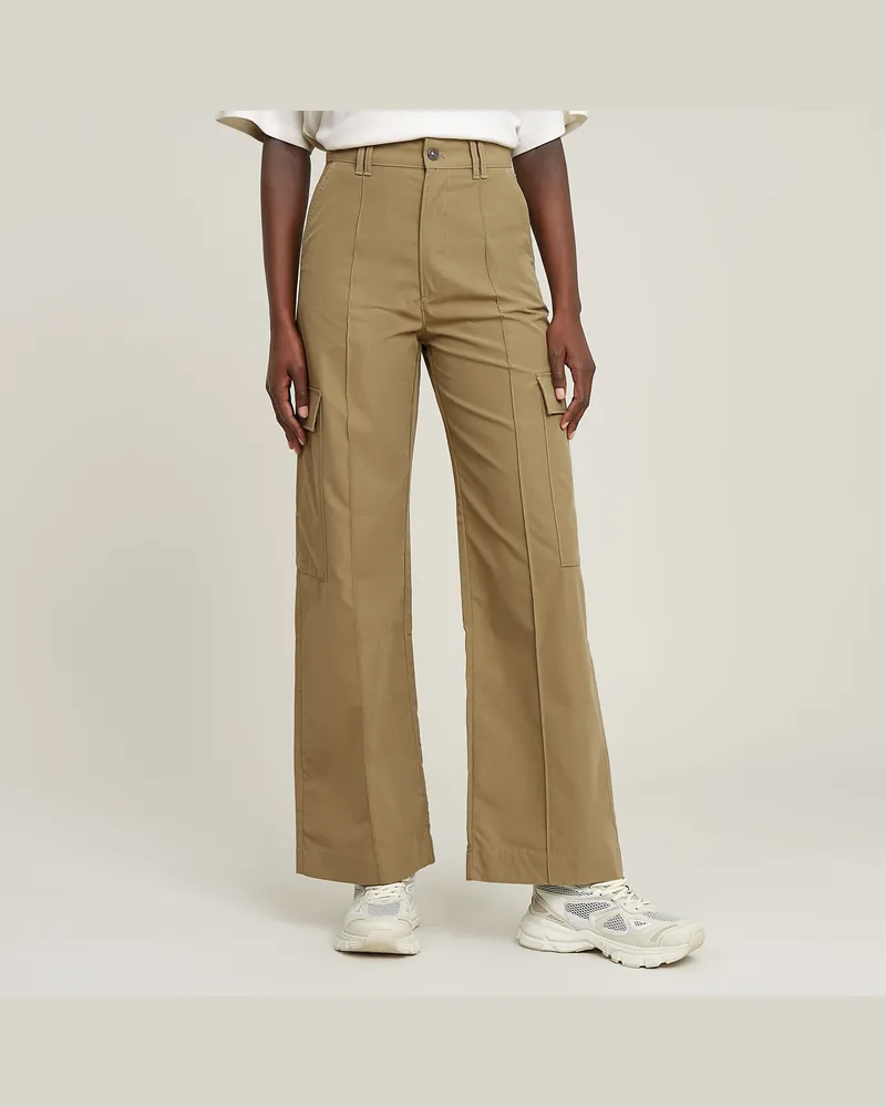 G-STAR RAW High Waist Cargohose - Grün - Damen Grün