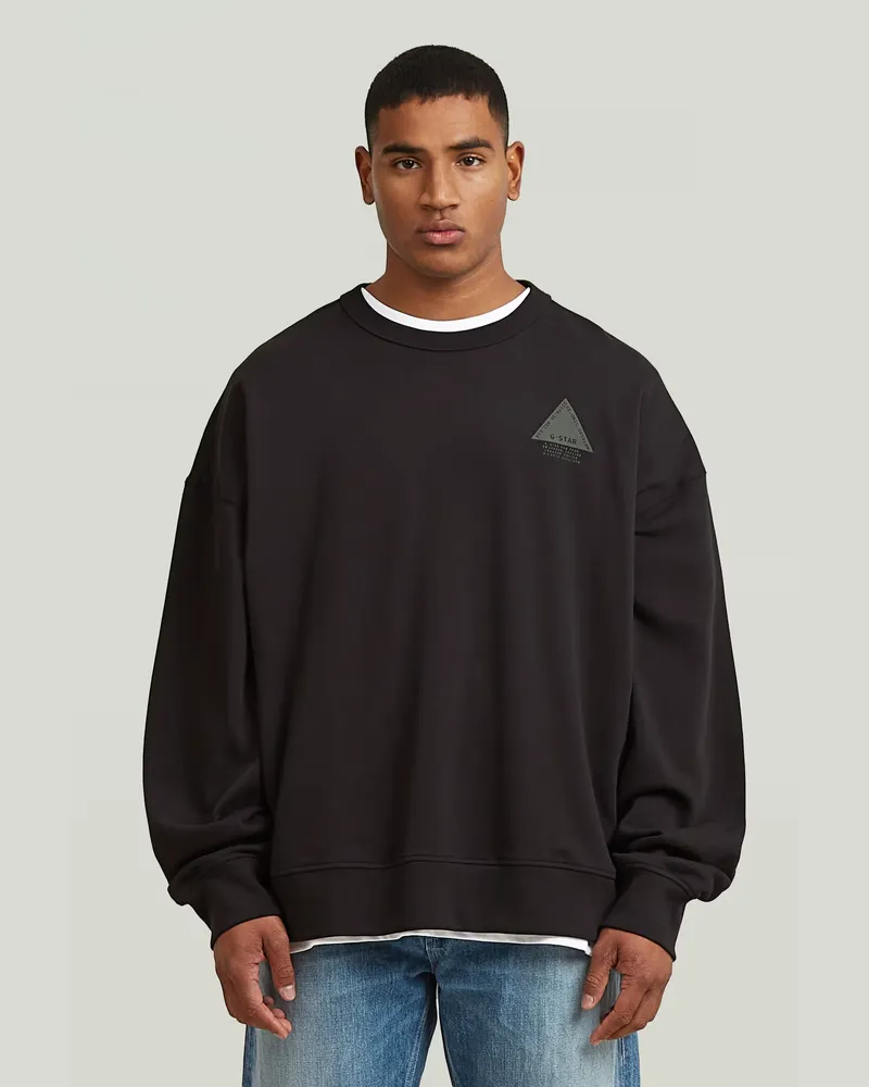G-STAR RAW Triangle Graphic Sweatshirt - Schwarz - Herren Schwarz