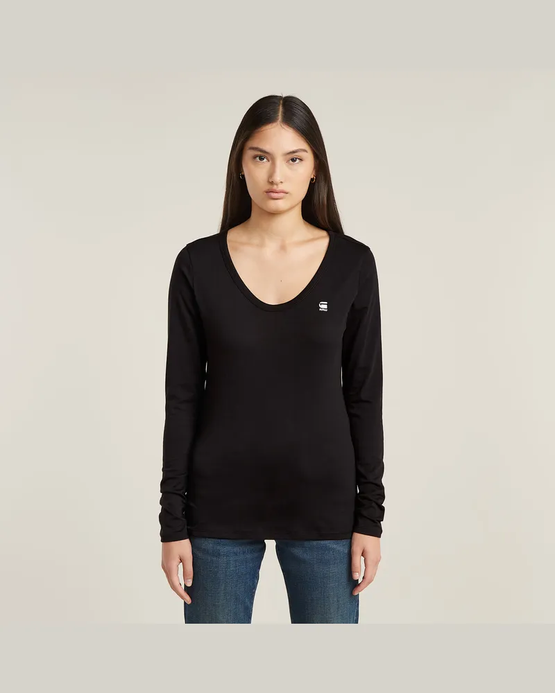 G-STAR RAW Slim Top - Schwarz - Damen Schwarz