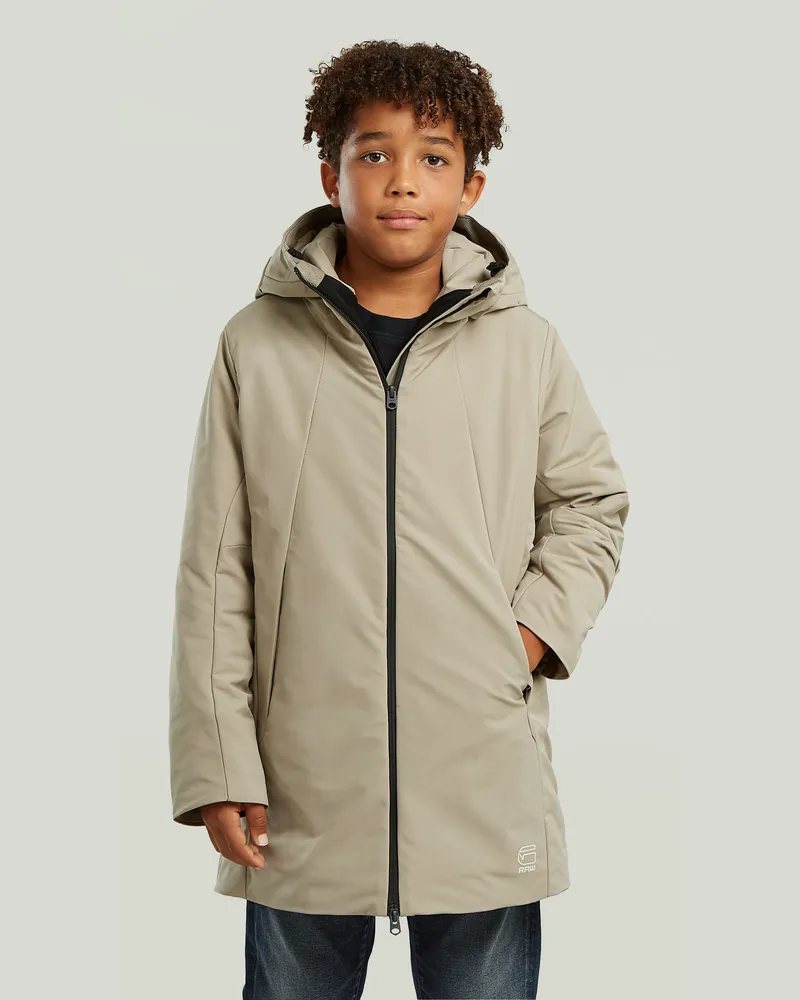 G-STAR RAW Boys Foga Padded Long Jacke - Beige - jungen Beige