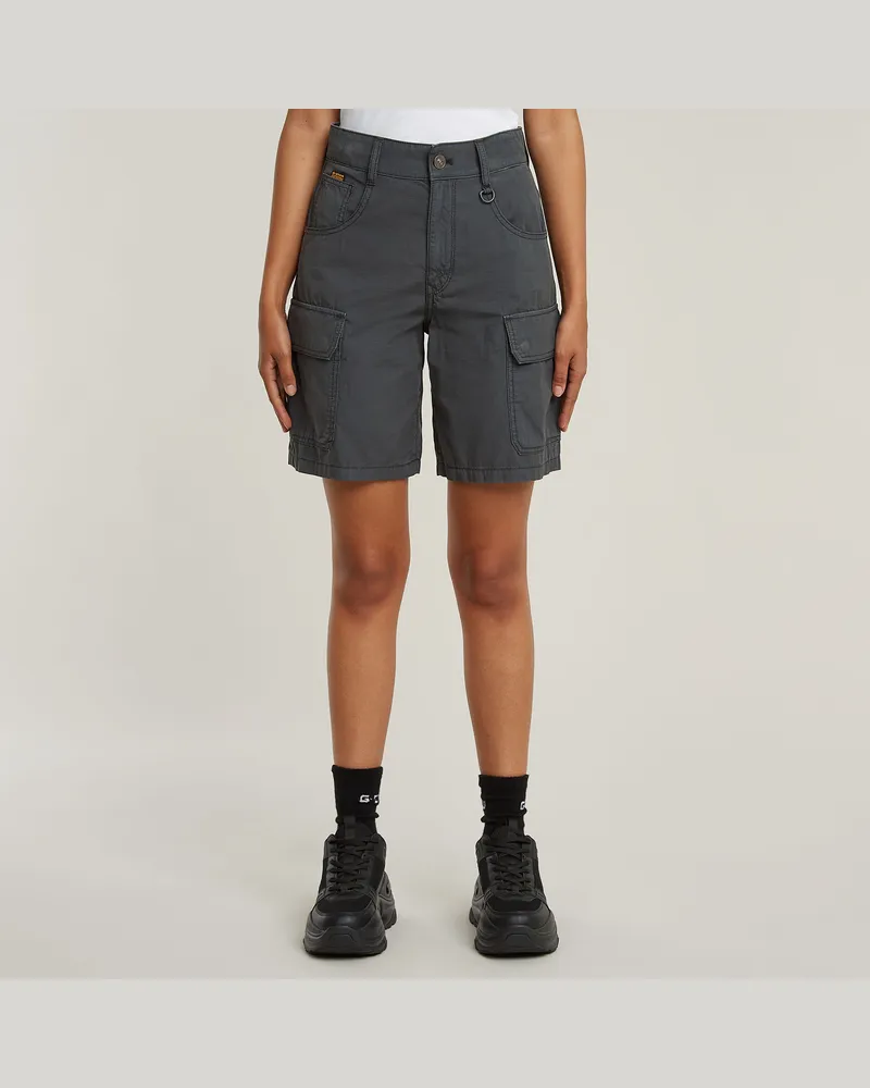 G-STAR RAW Skater Cargo Bermuda - Grau - Damen Grau