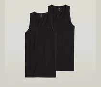 Base Tanktop 2-Pack - Schwarz - Herren