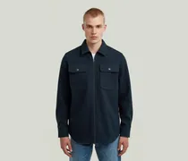 GPO Zip Overshirt - Dunkelblau - Herren