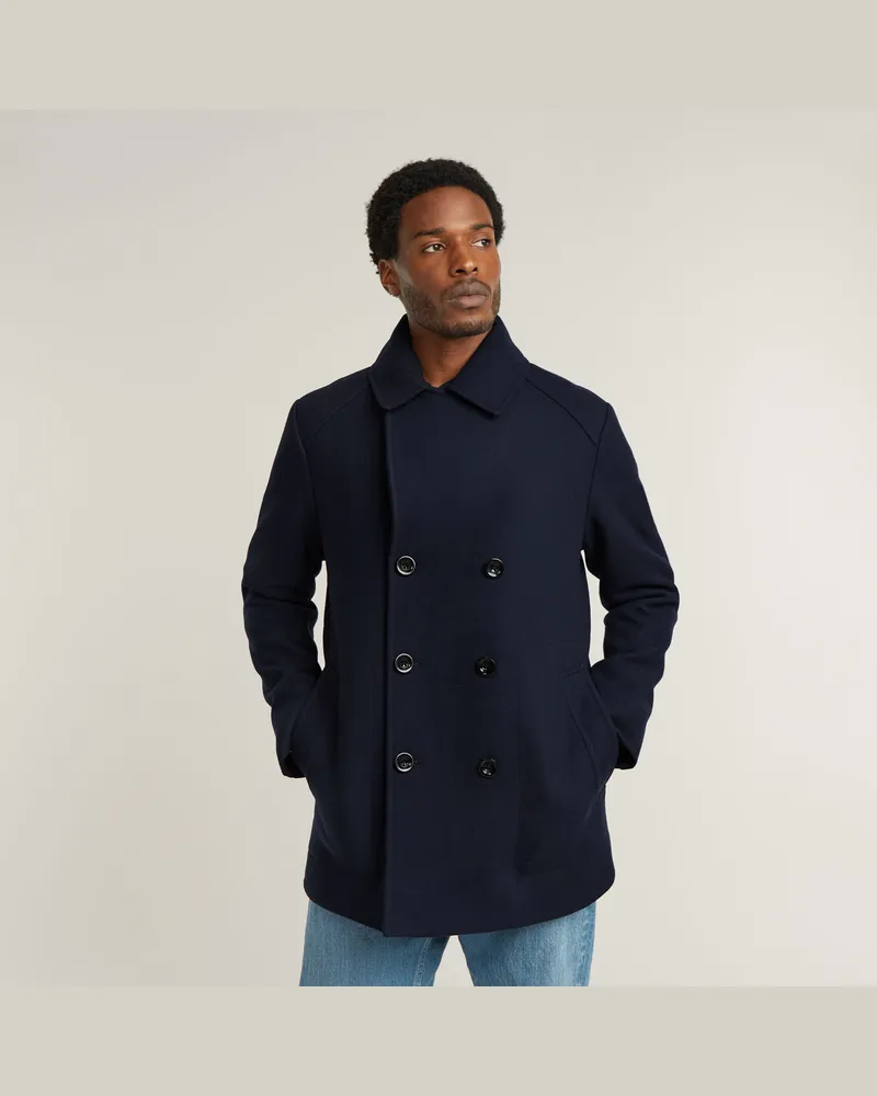 G-STAR RAW Wool Cabanjacke - Dunkelblau - Herren Dunkelblau