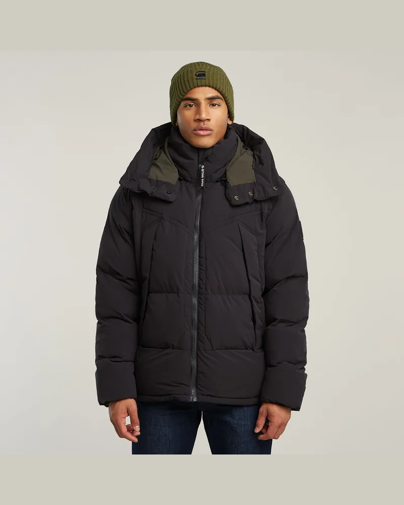 G-STAR RAW G- Whistler Padded Hooded Jacke 2.0 - Schwarz - Herren Schwarz
