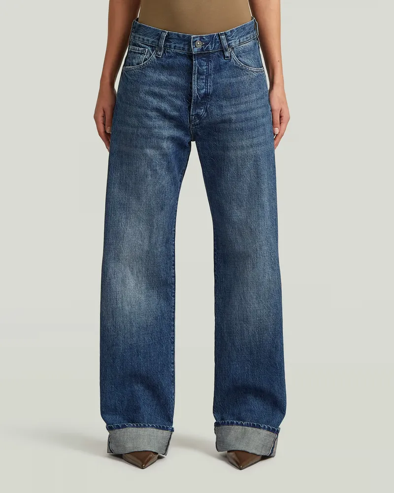 G-STAR RAW Bowey Barrel Selvedge Jeans - Dunkelblau - Damen Dunkelblau