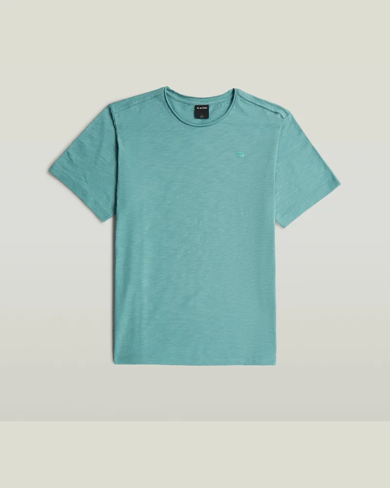 G-STAR RAW Essential Raw Neck T-Shirt - Mittelblau - Herren Mittelblau