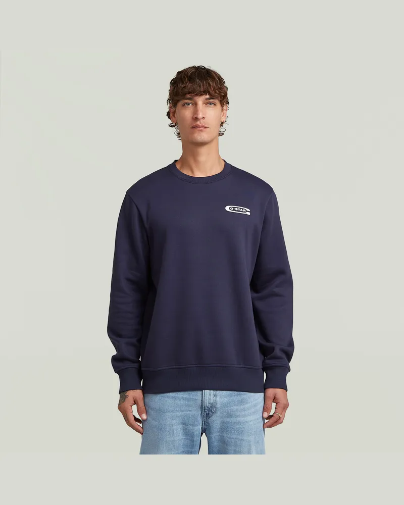 G-STAR RAW Old Skool Sweatshirt - Dunkelblau - Herren Dunkelblau