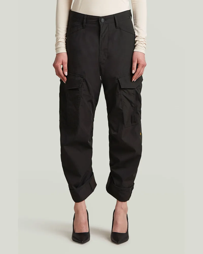 G-STAR RAW Cargo 3D Boyfriend Hose - Schwarz - Damen Schwarz