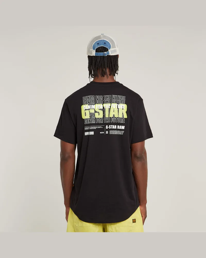 G-STAR RAW Lash Back Graphic T-Shirt - Schwarz - Herren Schwarz