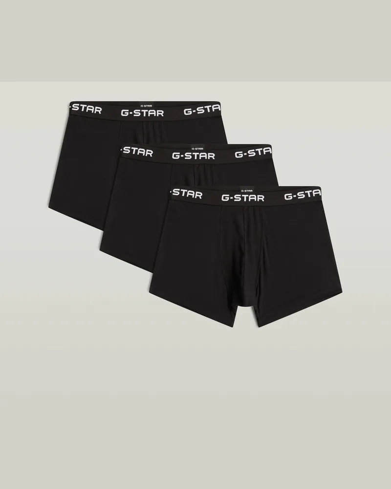 G-STAR RAW Boxer Brief 3er-Pack - Schwarz - Herren Schwarz