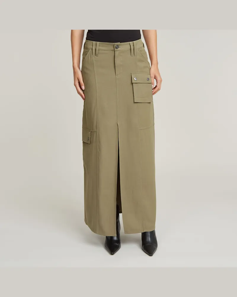 G-STAR RAW Fluid Langer Rock - Grün - Damen Grün