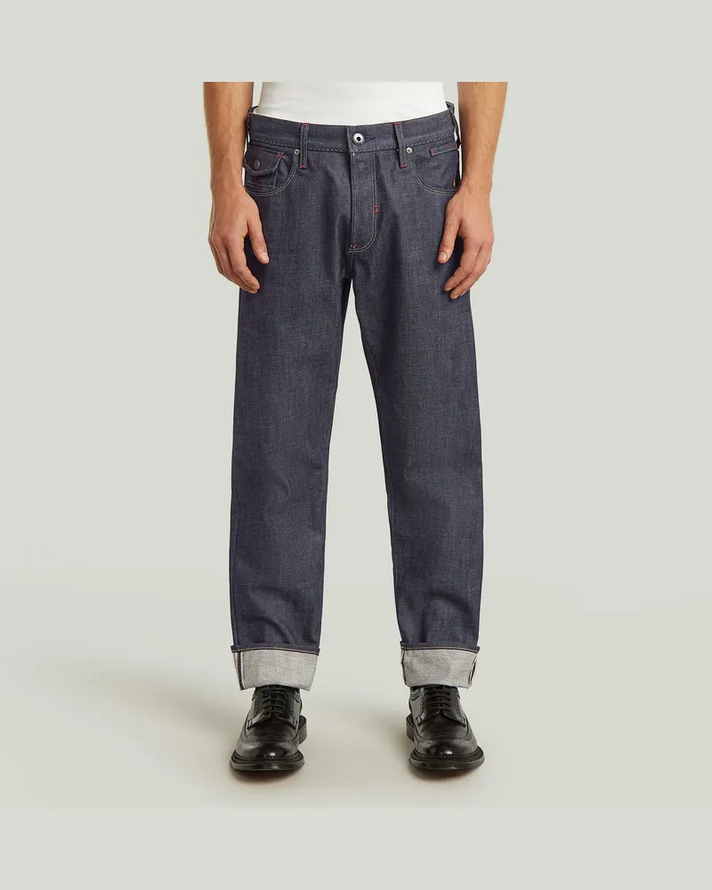 G-STAR RAW Morry FWD Regular Tapered Selvedge Jeans - Dunkelblau - Herren Dunkelblau