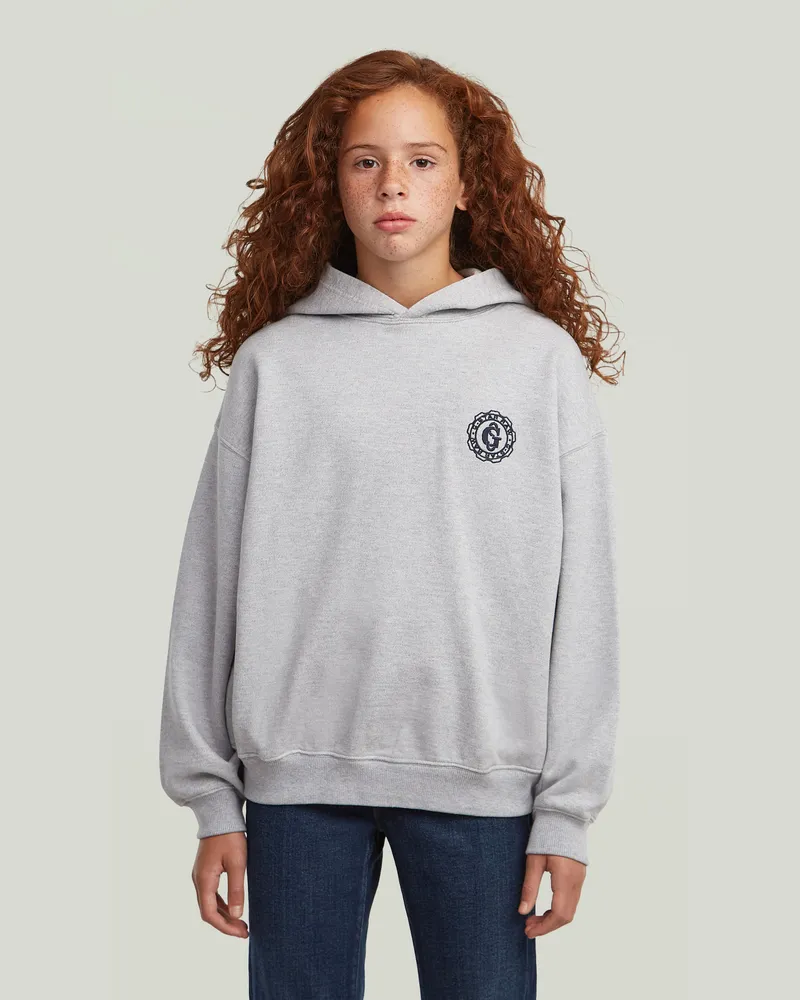G-STAR RAW Girls Hooded Oversized Sweatshirt - Grau - mädchen Grau