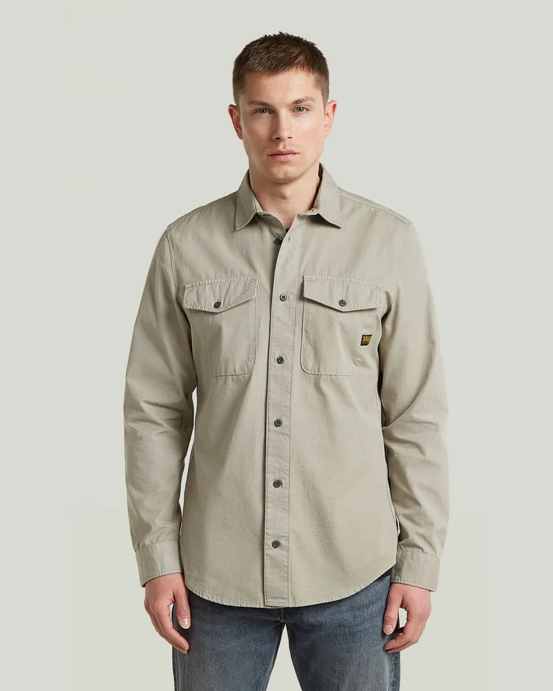 G-STAR RAW Marine Slim Hemd - Beige - Herren Beige