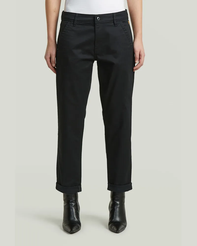 G-STAR RAW Kate Boyfriend Chino - Schwarz - Damen Schwarz