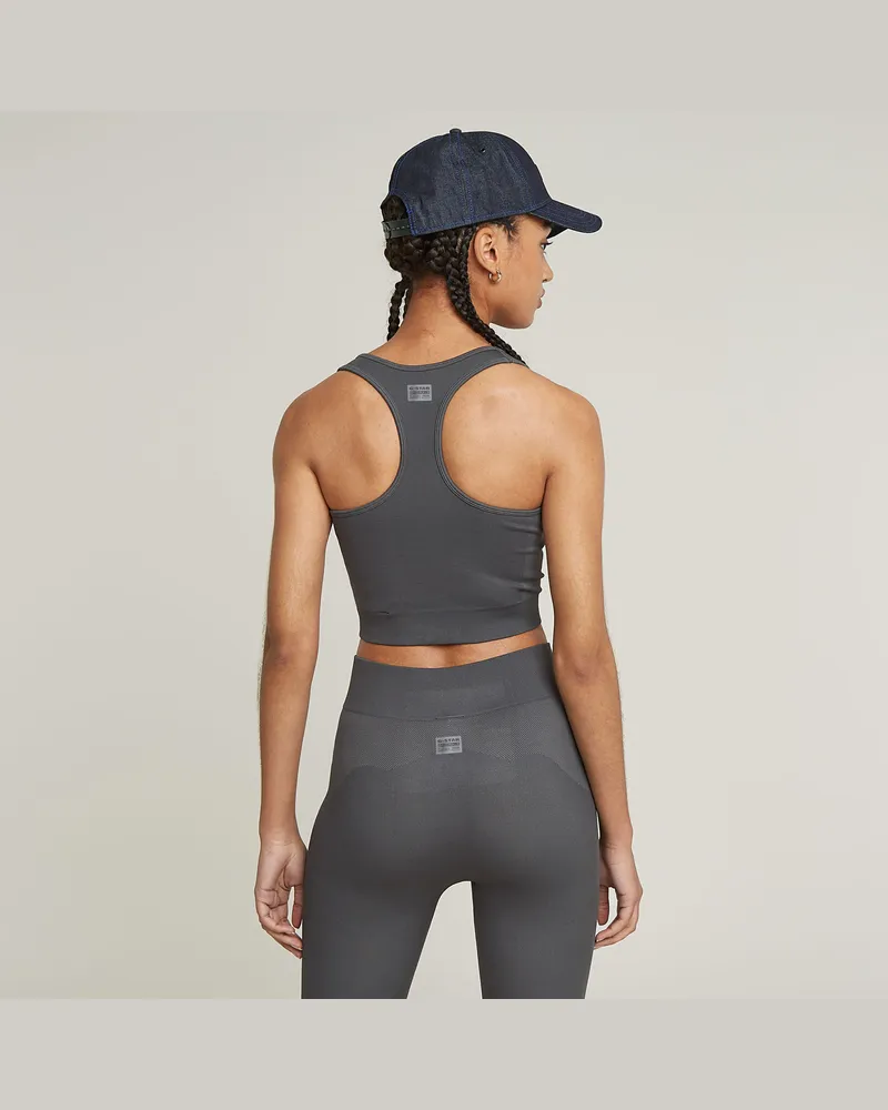 G-STAR RAW Seamless Racerback Top - Grau - Damen Grau