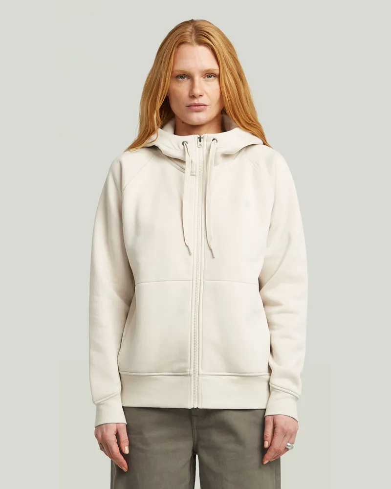G-STAR RAW Premium Core 2.1 Zip Thru Sweater - Weiß - Damen Weiß
