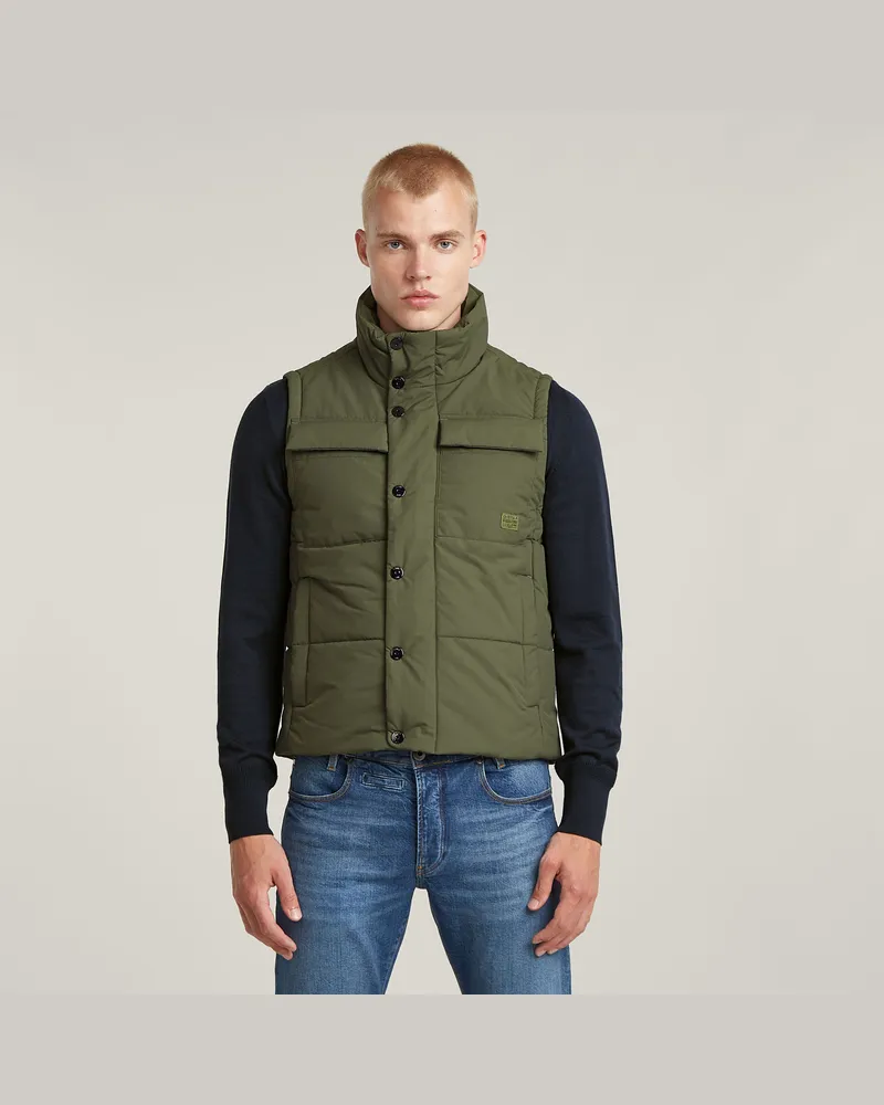 G-STAR RAW Foundation Padded Weste - Grün - Herren Grün