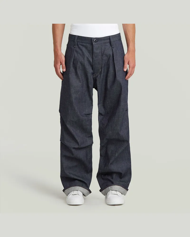 G-STAR RAW Denimhose Pleated 2.0 - Dunkelblau - Herren Dunkelblau