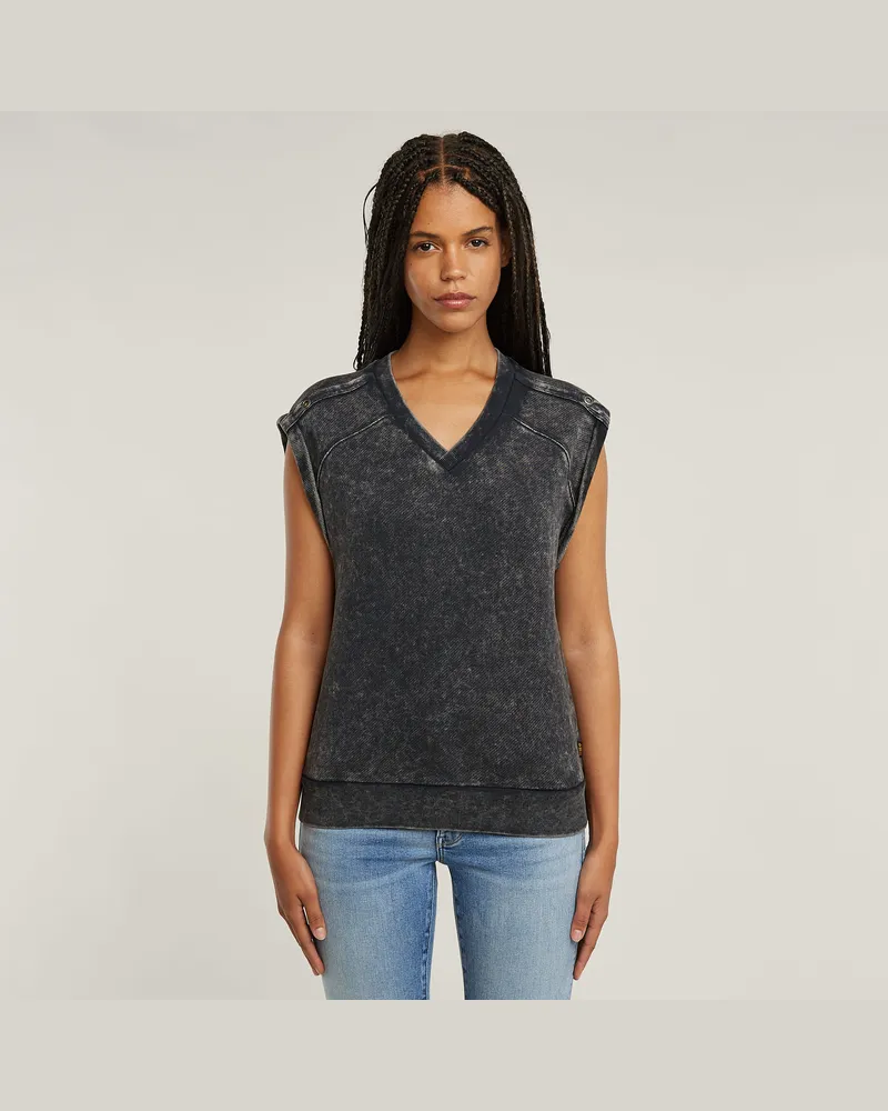 G-STAR RAW Washed Sweater - Grau - Damen Grau