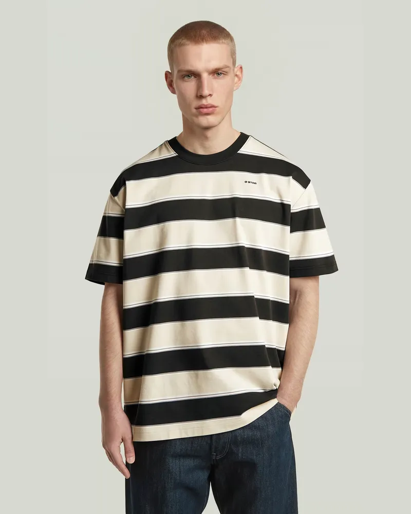 G-STAR RAW Striped Relaxed T-Shirt - Mehrfarbig - Herren Mehrfarbig