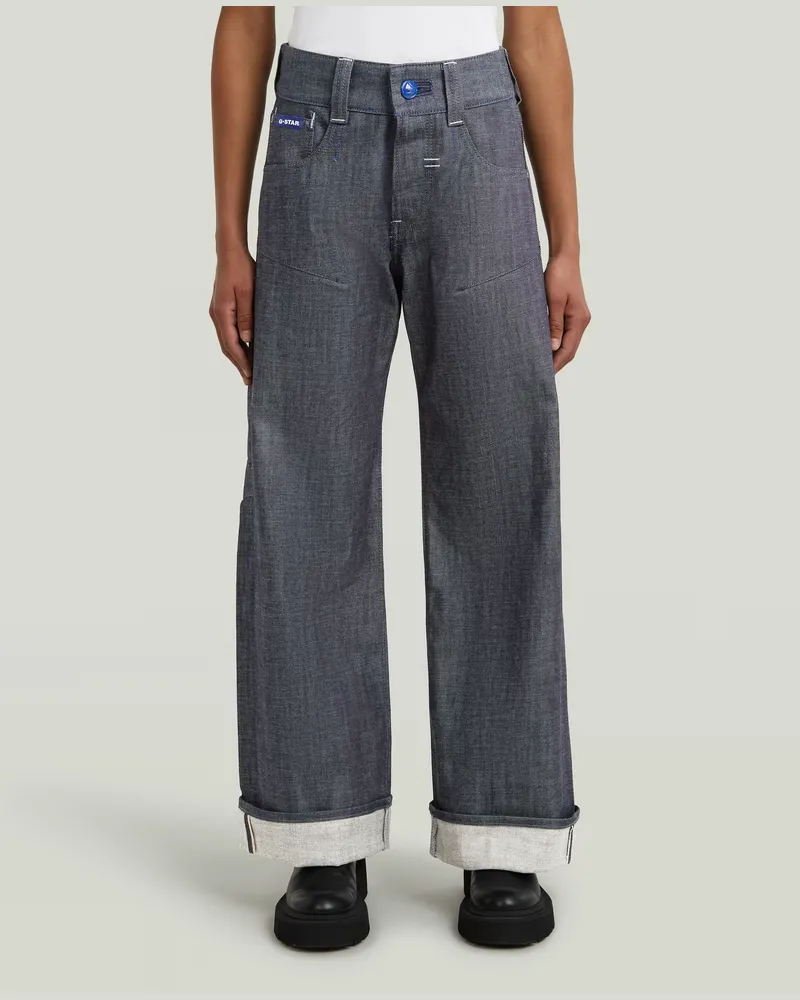 G-STAR RAW Origins Bowey Barrel Selvedge Jeans - Dunkelblau - Damen Dunkelblau