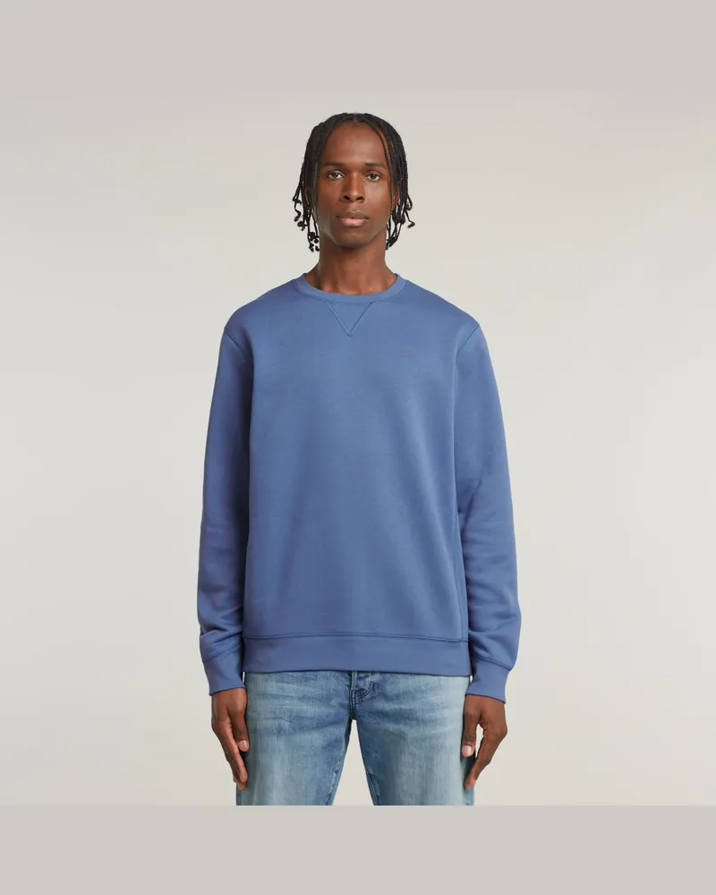 G-STAR RAW Premium Core Sweatshirt - Mittelblau - Herren Mittelblau