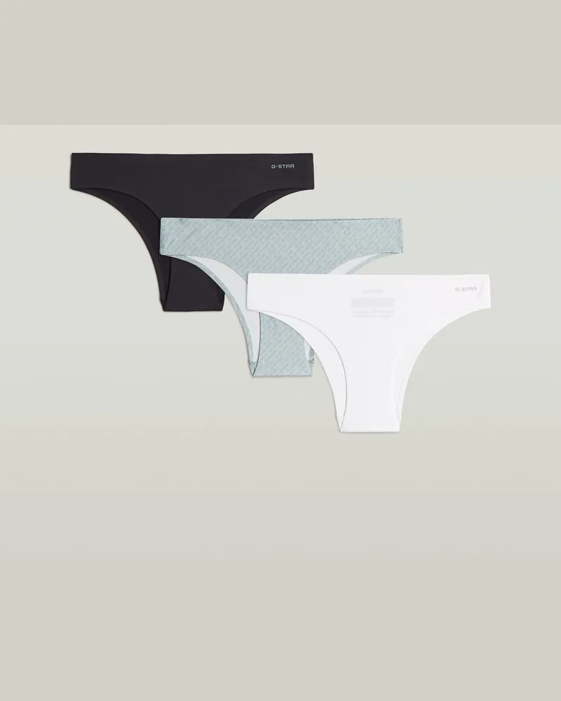 G-STAR RAW Hipster No VPL Brief 3er-Pack - Mehrfarbig - Damen Mehrfarbig