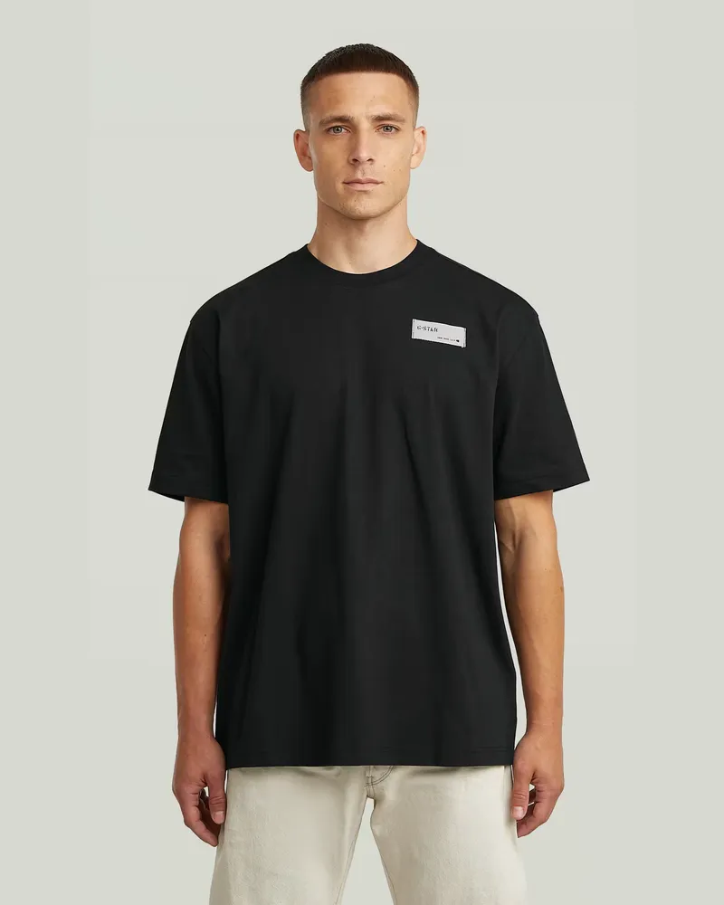 G-STAR RAW HB Badge Relaxed T-Shirt - Schwarz - Herren Schwarz