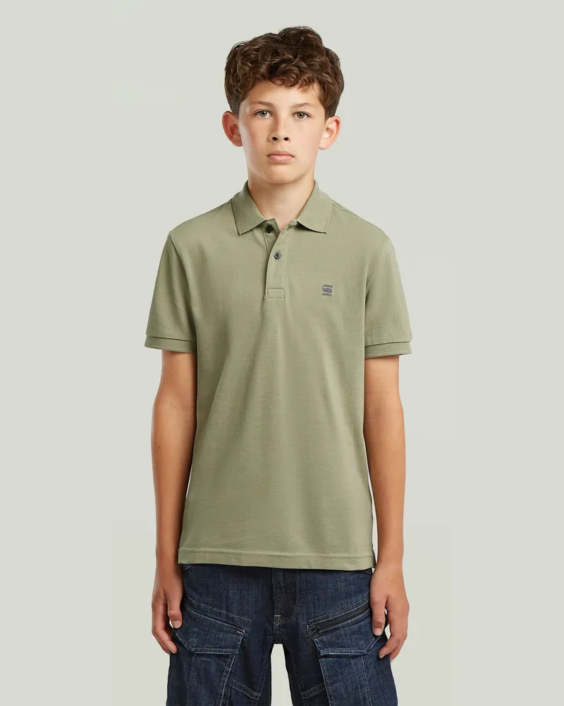 G-STAR RAW Boys Dunda Core Polo - Grün - jungen Grün