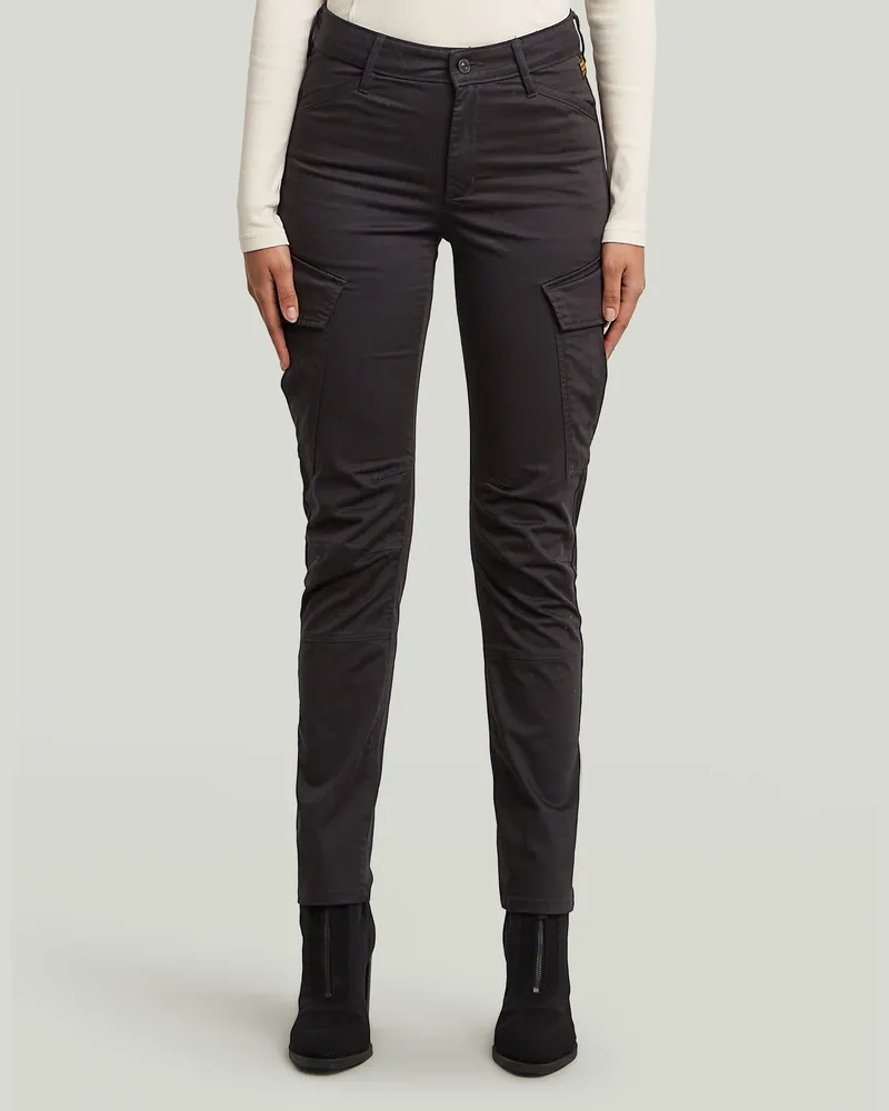 G-STAR RAW Slim Cargohose - Schwarz - Damen Schwarz
