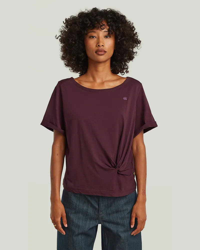 G-STAR RAW Knot T-Shirt - Rot - Damen Rot