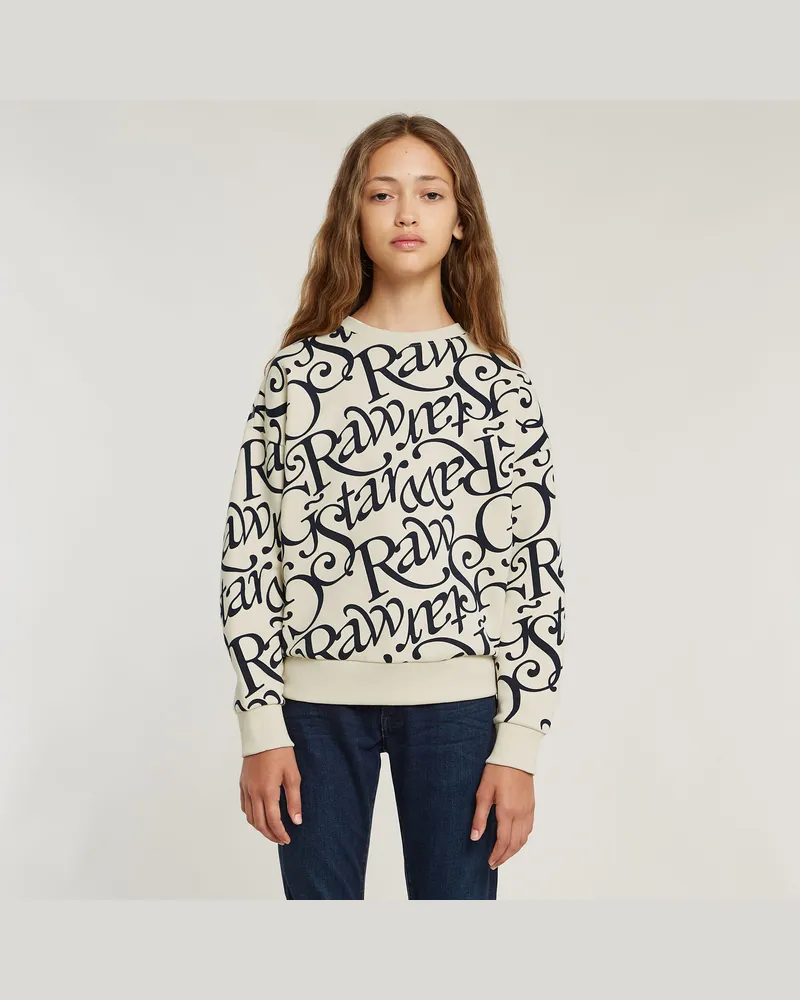G-STAR RAW Mädchen Sweatshirt Unbrushed - Dunkelblau - mädchen Dunkelblau