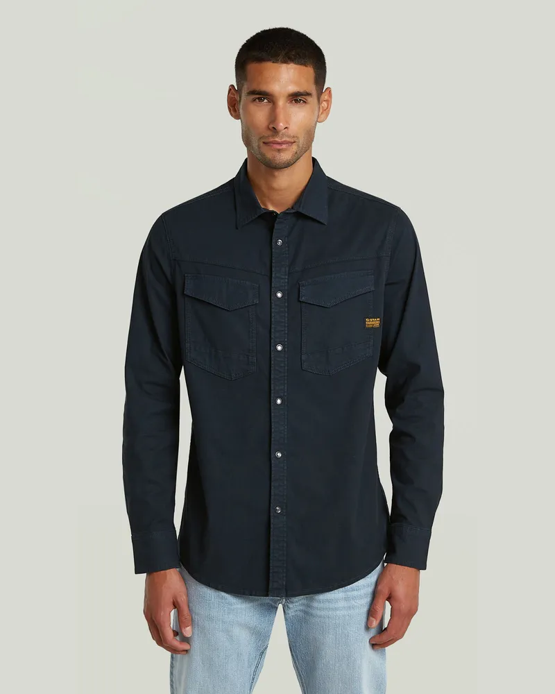 G-STAR RAW Dakota Slim Hemd - Dunkelblau - Herren Dunkelblau