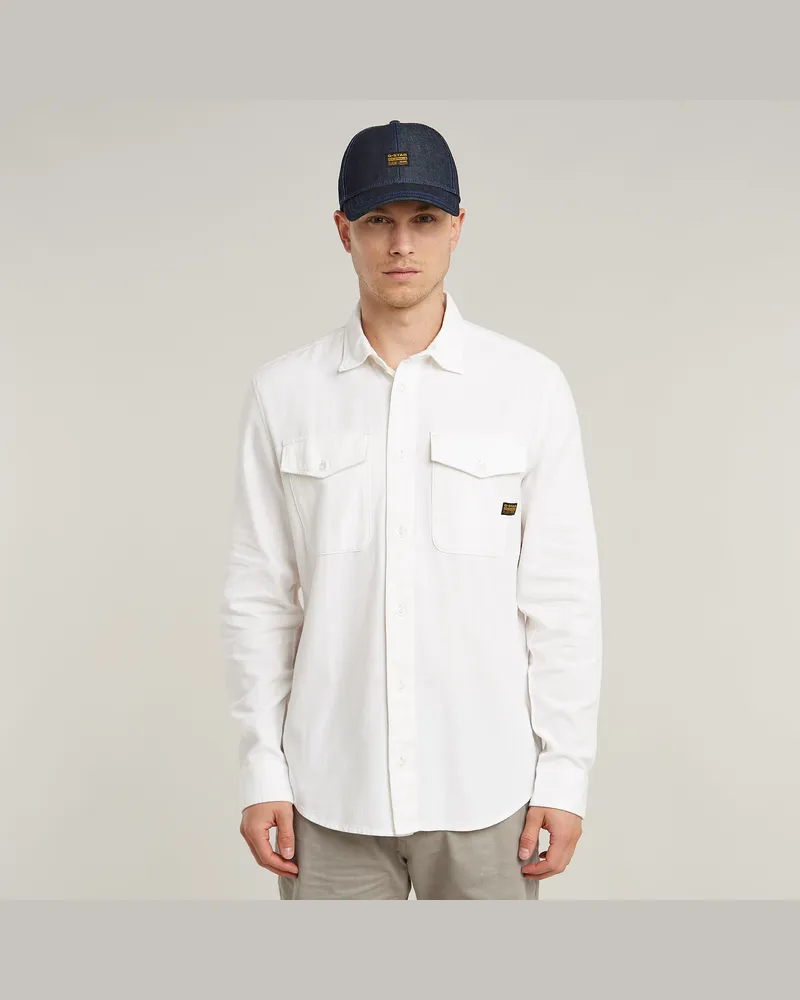 G-STAR RAW Marine Slim Hemd - Weiß - Herren Weiß