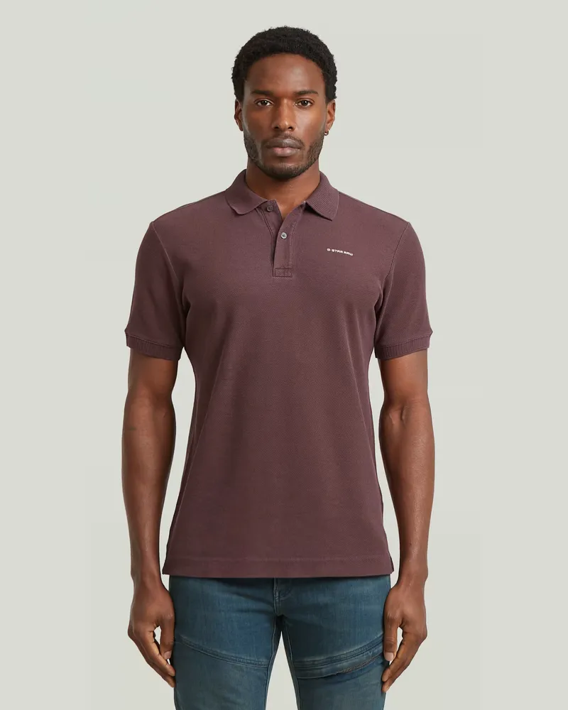 G-STAR RAW Oluv Slim Poloshirt - Lila - Herren Lila
