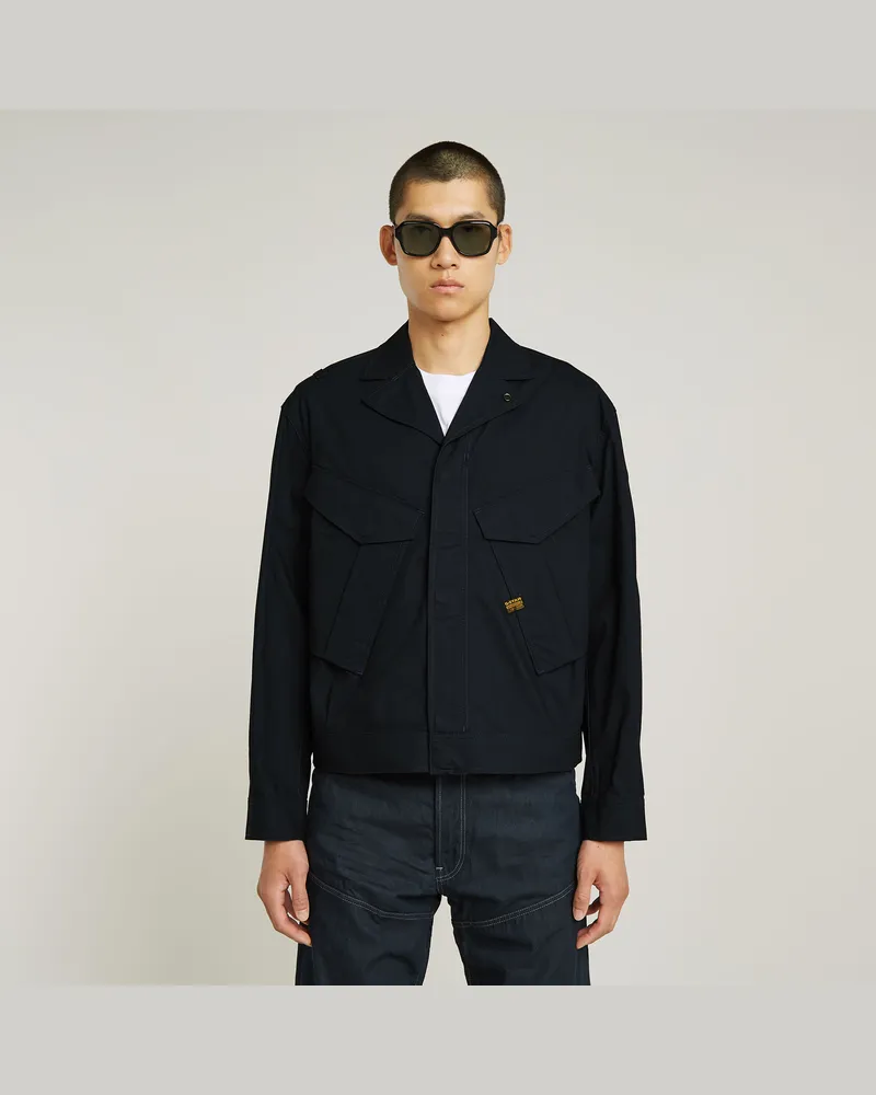 G-STAR RAW Rovic Trucker Jacke - Dunkelblau - Herren Dunkelblau