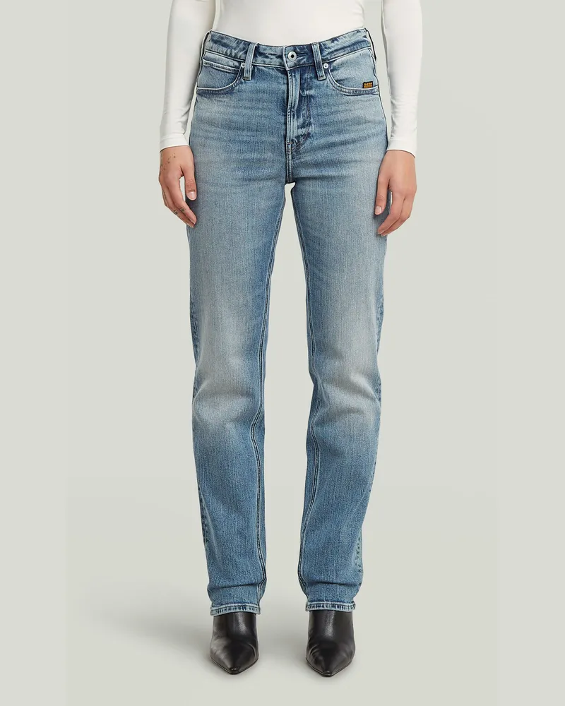 G-STAR RAW Iggie Straight Jeans - Mittelblau - Damen Mittelblau