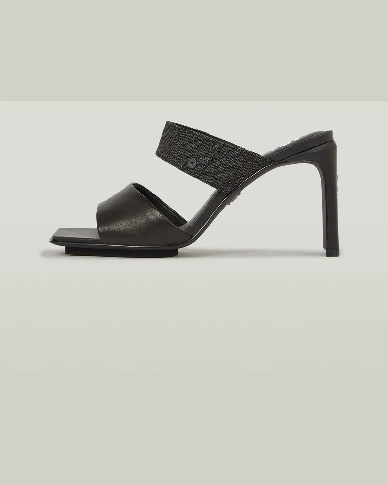 G-STAR RAW Darcy Leder-Slipper - Schwarz - Damen Schwarz