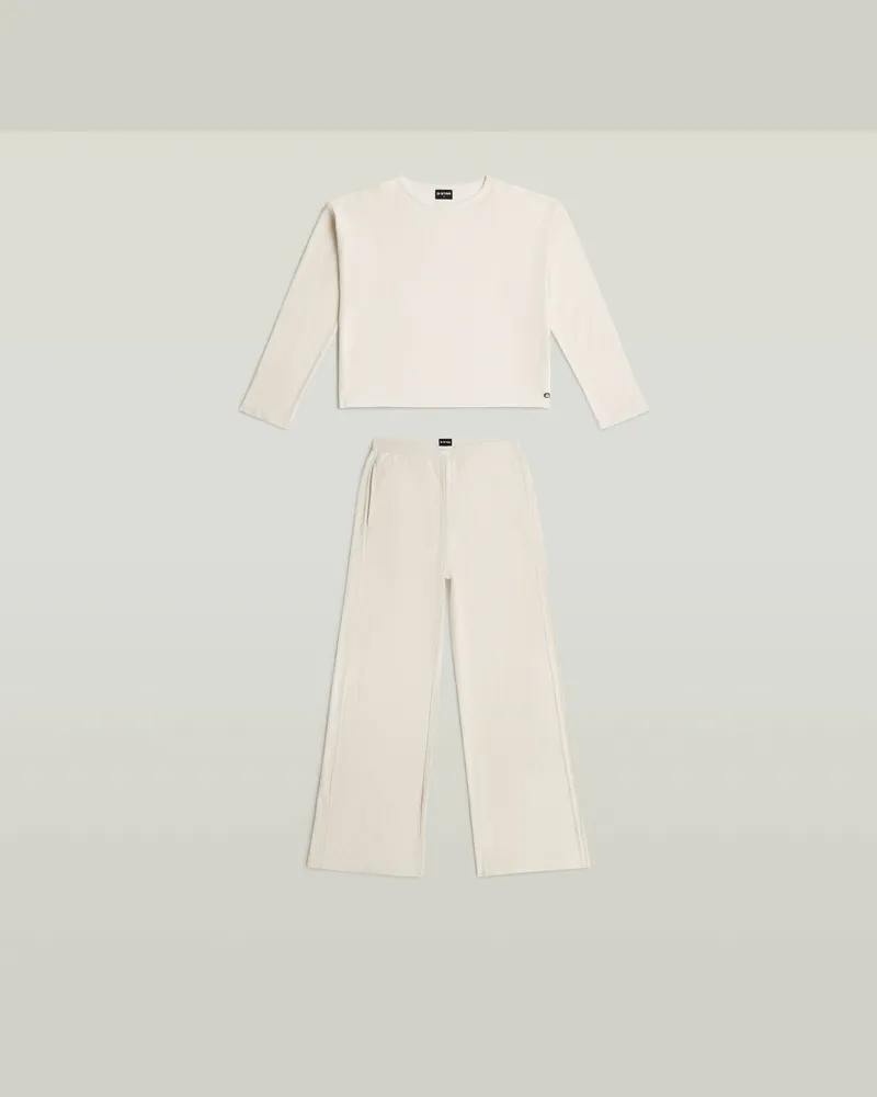 G-STAR RAW Tee & Pant Set - Grau - Damen Grau