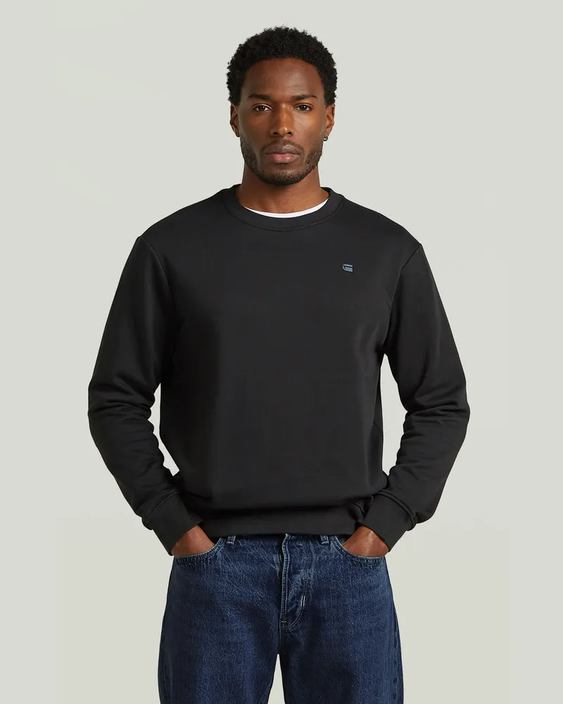 G-STAR RAW Logo Sweatshirt - Schwarz - Herren Schwarz