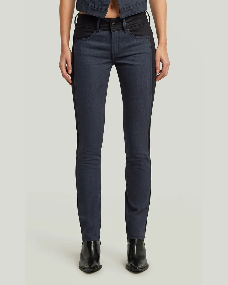 G-STAR RAW Midge Slim Straight PM Jeans - Dunkelblau - Damen Dunkelblau
